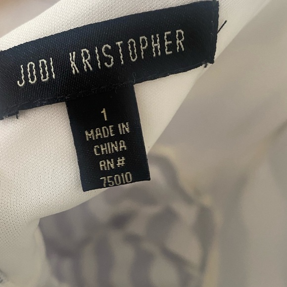 Jodi Kristopher Blue and White Striped dress - Picture 5 of 6